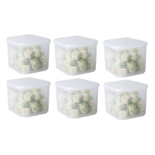 Storage Box Organizer of Refrigerator with Cover Room Organization for Vegetable, Fruits and Kitchen Food