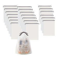 20PCS Tragbare Schuh Seil Kleinigkeiten Lagerung Tasche Reise Transparent Kunststoff Wasserdicht