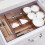 Desktop Storage Box Cabinet Drawer Plastic Separator Kitchen Tableware Frame Transparent Superimposed Cosmetic 7