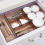 Desktop Storage Box Cabinet Drawer Plastic Separator Kitchen Tableware Frame Transparent Superimposed Cosmetic 4
