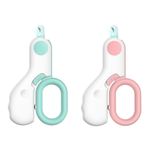 Lot de 2 coupe-griffes à LED pour animaux de compagnie, tondeuse pour chats d'intérieur, lapins, chatons, chiens