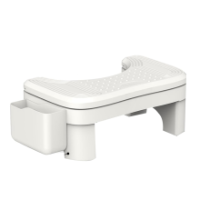 Tabouret de toilette accroupi pour adulte, hauteur réglable, avec coffre de rangement, marchepied antidérapant portable