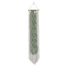 Nordischer Blatt-gewebter Makramee-Wandteppich zum Aufhängen, Boho-Garten, Quaste, Wand, Wohnzimmer, Schlafzimmer, Home, Hotel, Dekor B