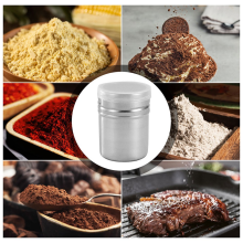 Pulverstreuer aus Edelstahl mit Deckel, Kakaogewürzflasche, Streuer, Glas-Grillwerkzeuge