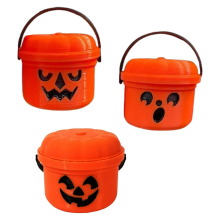 Kürbis Mini Eimer, Niedlich, Plastikeimer Weihnachtsgeschenk Ornamente