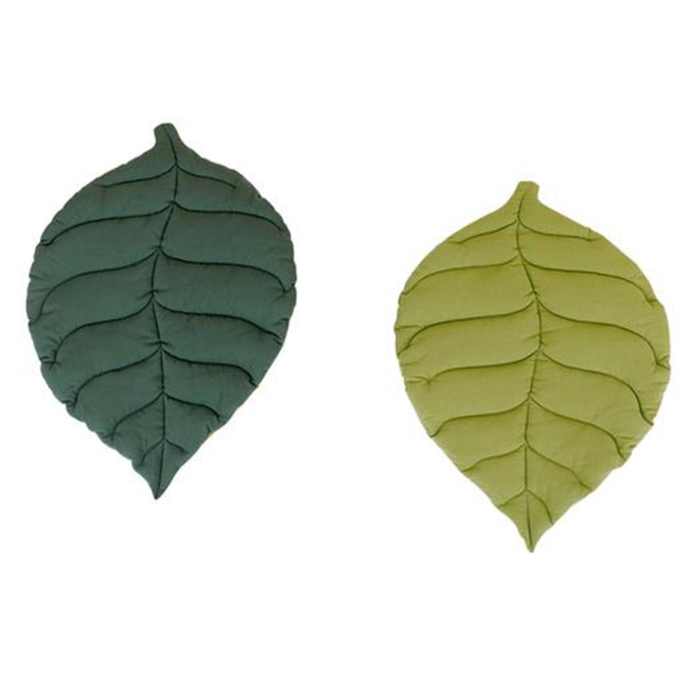Tapis de sol pour animaux de compagnie en pur coton épais en forme de feuille pour chat, niche pour chien, cadeau pour amoureux
