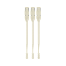Tagliapeli nasale 2 in 1, coltello nasale a doppia faccia, tagliacapelli manuale portatile con rotazione a 360, giallo crema