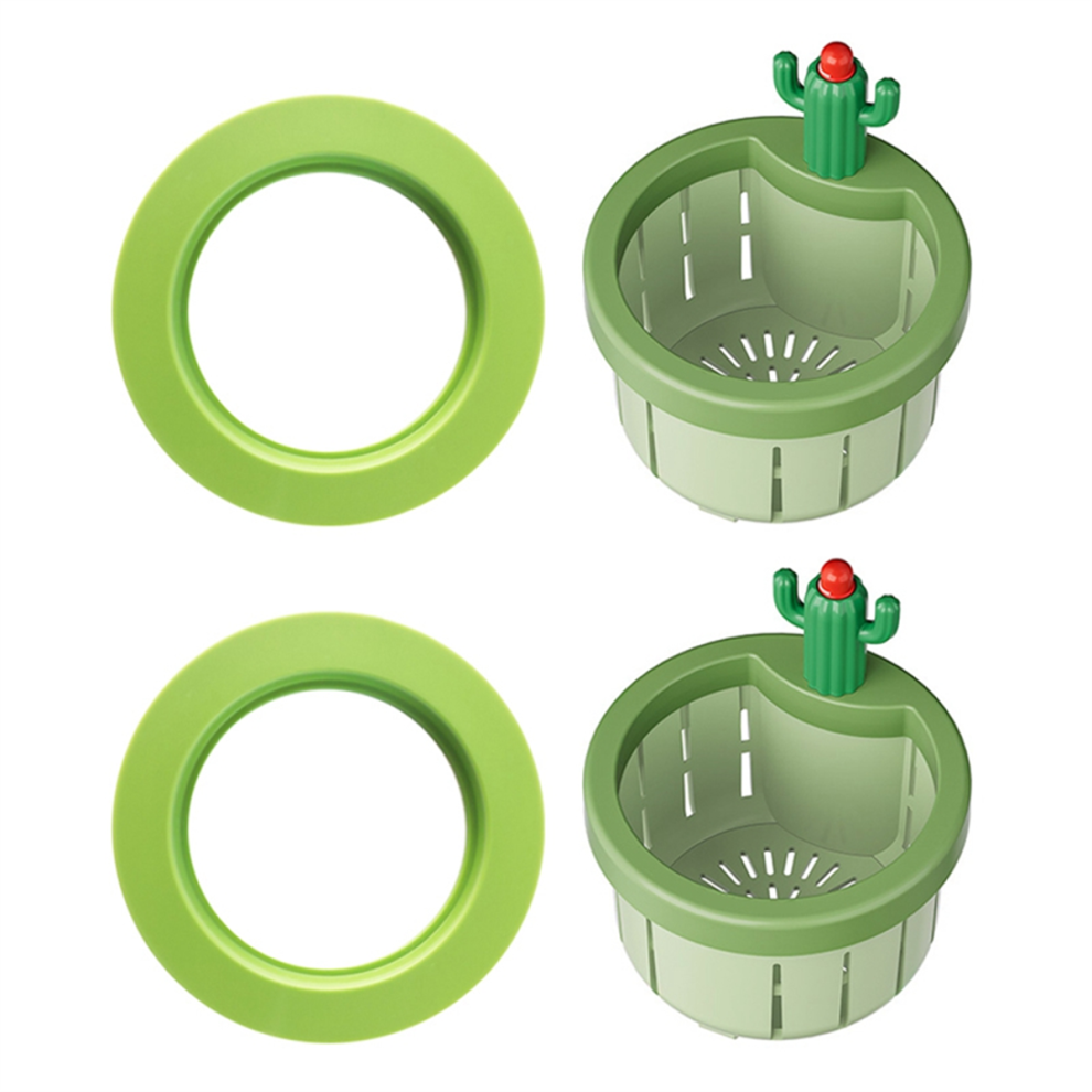 Cactus Kitchen Sink Drain Strainer,Cactus Strainer, Multi-Functional Draining Basket Filter 2Pcs 4851992935162