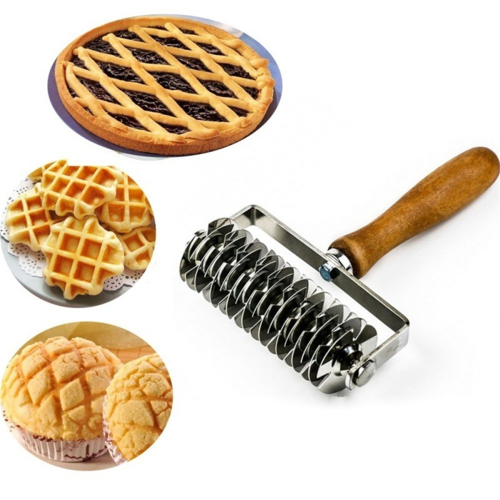Roller Knife, Baking Rolling Pin, Knife Cutting Wheel, Cookie Punch Needle 1