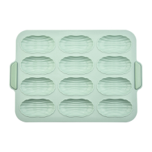 Stampo in silicone per teglia da forno per pane, teglia antiaderente per torte, 12 griglie per torta