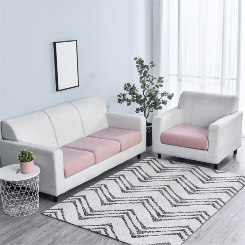 Stretch-Sofakissenbezug, hoher Stoff, Sitzfläche, Rosa 2