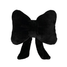 Bow Pillow Shaped Throw Pillow,Soft Bowknot ,Home Decorative Car Backrest Cushion Black