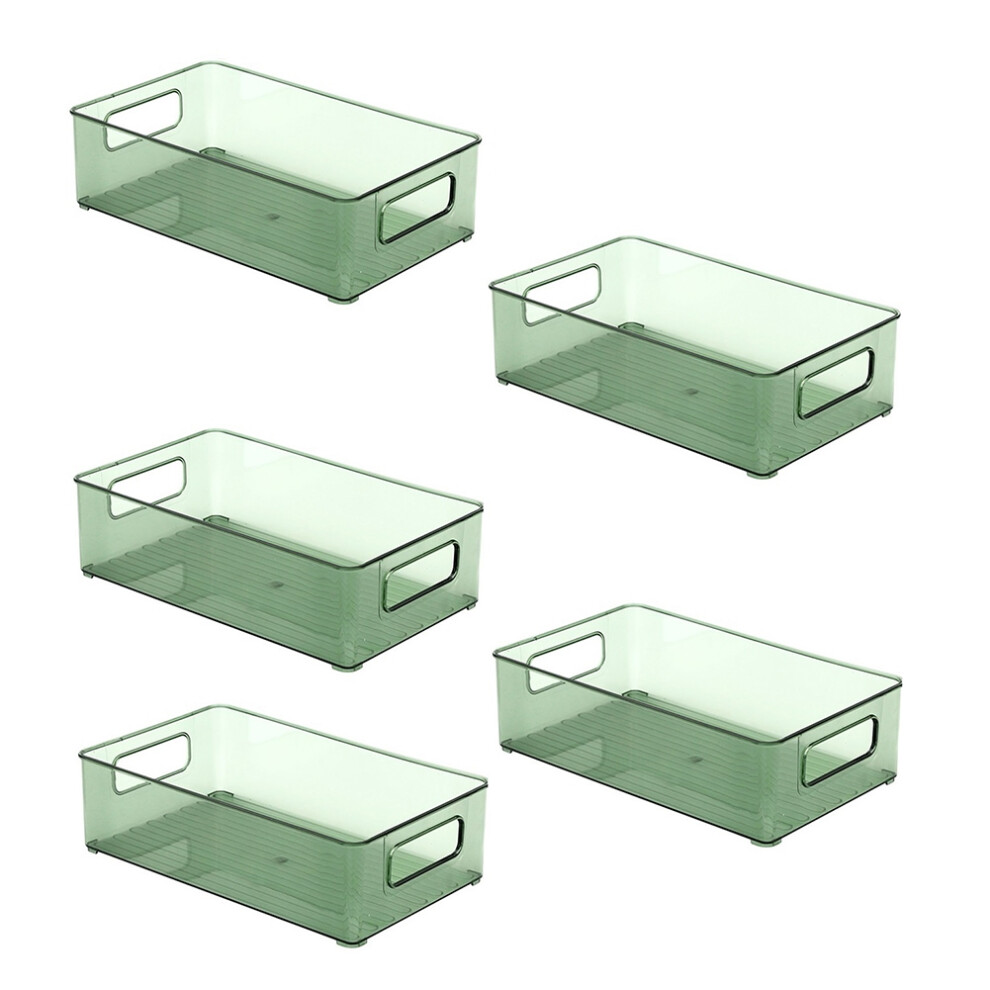 Food Organizer Storage Rack Desktop Box Cosmetic Finishing Stackable Green Exogio