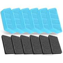 Neue Ersatzfilter für Katzentrinkbrunnen, 2,2 l/74 oz, automatische Haustierfilter und Schwämme, 6 Stück