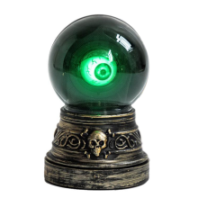 Decorazione di Halloween con sfera di cristallo a LED, stile gotico, alimentata a batteria, decorazione per la casa