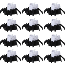 LED Candle Light Spider for Home Bar Haunted House Halloween Decoration Horror Props B