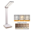 LED Desk Lamp 3 Level Dimmable Touch Night Light USB Rechargeable Eye Protection Foldable White 2