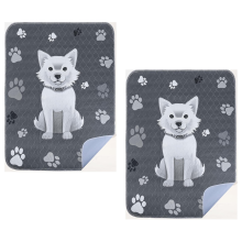 Reusable Puppy Pads 2 Pack 36inchx41inch Washable PeePads for Dogs Training, Super Absorbent Wee Dog