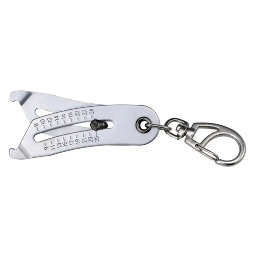 Precise Thread Size Checker Keychain Portable Caliper Gauge Hexagonal Nut Screw Manual Measure Tools 1