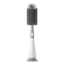 Set di spazzole per biberon in silicone con contenitore nascosto, utensile da cucina, tazza regalo, grigio
