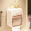 Toilet Paper Box Roll Storage Rack Bathroom Roller Tissue Holder Wall Mounted Boxes White 7