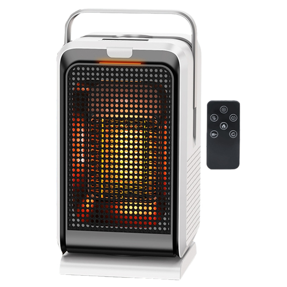 Electric Heater Portable Desktop Small Household Heating Tool Home Eu Plug White 4851992952534