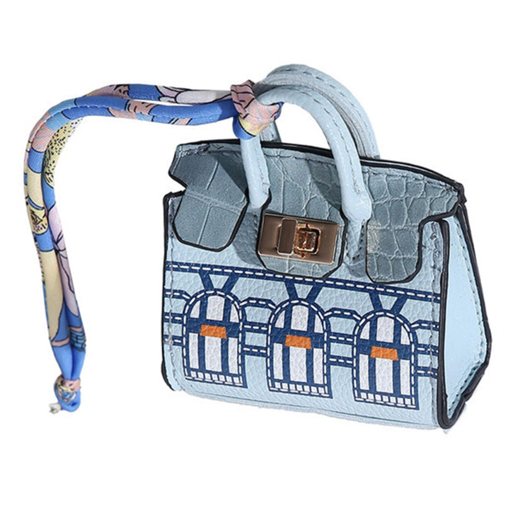 Exogio Mini Home Bag Hand-Held Portable Hand Strap Bluetooth Headset Coin Purse Multifunctional Small Blue
