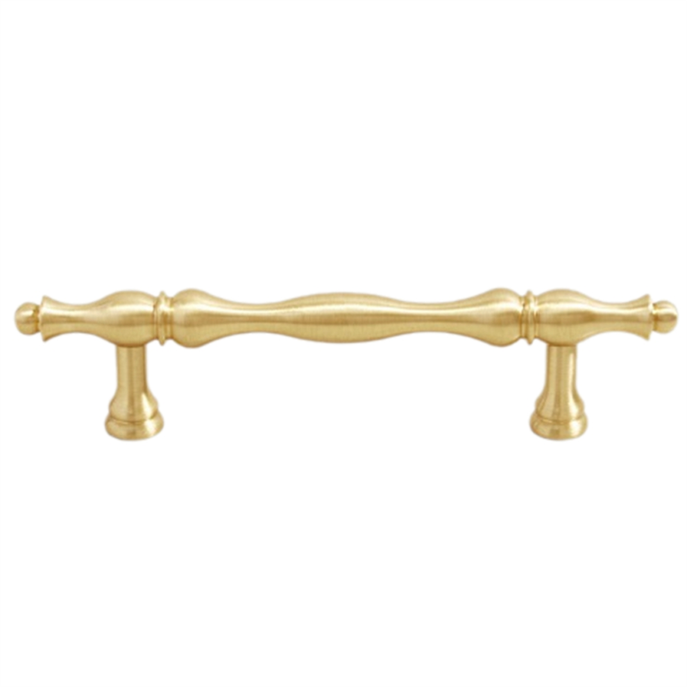 French Light Luxury Brass Drawer Handles Furniture Hardware Kitchen Cabinet Gold Handles,96 Hole Spacing 4851992951216
