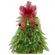 Handmade Christmas Tree Wreath Front Door Xmas Wreaths Outdoor Indoor Decor