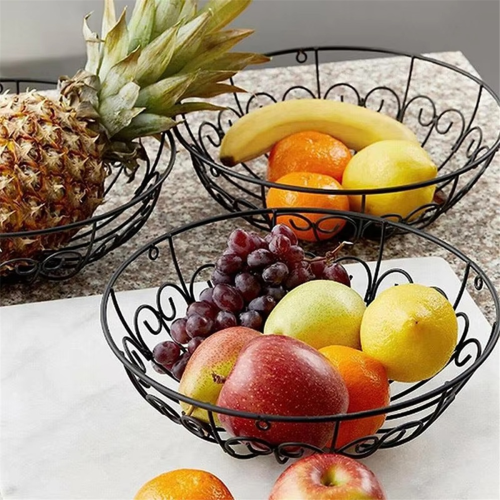 Hanger Produce Basket Wire Fruit 3-Tier Iron Kitchen Stand Vegetable Storage 1