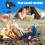 EU Plug BBQ Fan Air Blower High Velocity Mover Quiet DC Powered Variable Speed Controller Picnic Barbecue Tool 6