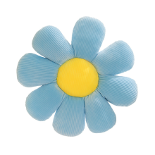 Coussins à fleurs, coussin en forme de 50 cm, coussin de sol à fleurs, coussin de siège, pétale doux pour la maison, le canapé, la voiture, bleu