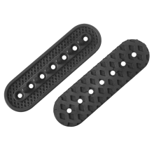 Lot de 2 rallonges de chapeau, accessoires d'extension de taille imprimés en 3D, demi-rallonge de casquette réglable avec trous, noir