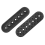 2Pack Hat Extender, 3D Printed Size Extension Accessories, Holes Adjustable Cap Half Extender Black 1