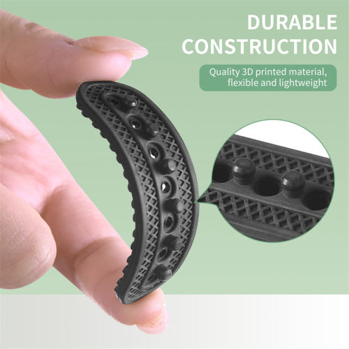 2Pack Hat Extender, 3D Printed Size Extension Accessories, Holes Adjustable Cap Half Extender Black 2