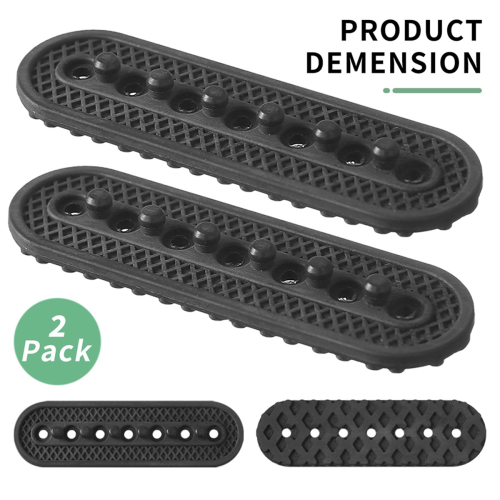 2Pack Hat Extender, 3D Printed Size Extension Accessories, Holes Adjustable Cap Half Extender Black 1