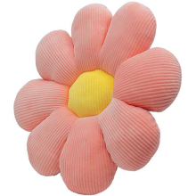 Flower Cushions,50cm Shaped Pillow,Flower Floor Cushion Seat Cushion,Soft Petal for Home Sofa Car Pink