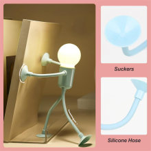 Luce notturna divertente a forma di sportivo, luci fai da te per la stanza degli adulti, per decorazioni da camera da letto, nero e bianco