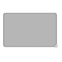 Silicone Pet Food Mats Tray - Non Slip Dog Cat Waterproof -Pet Water for Carpet -Gray