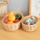 Obst Tablett Picknick Lagerung Korb Brot Desktop Snack S 2