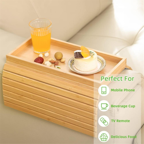 Sofa Tray Armrest Snack Storage Shelf 2