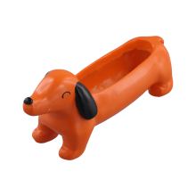 Pot de fleurs décoratif pour chien et teckel, décoration de jardin intérieure et extérieure