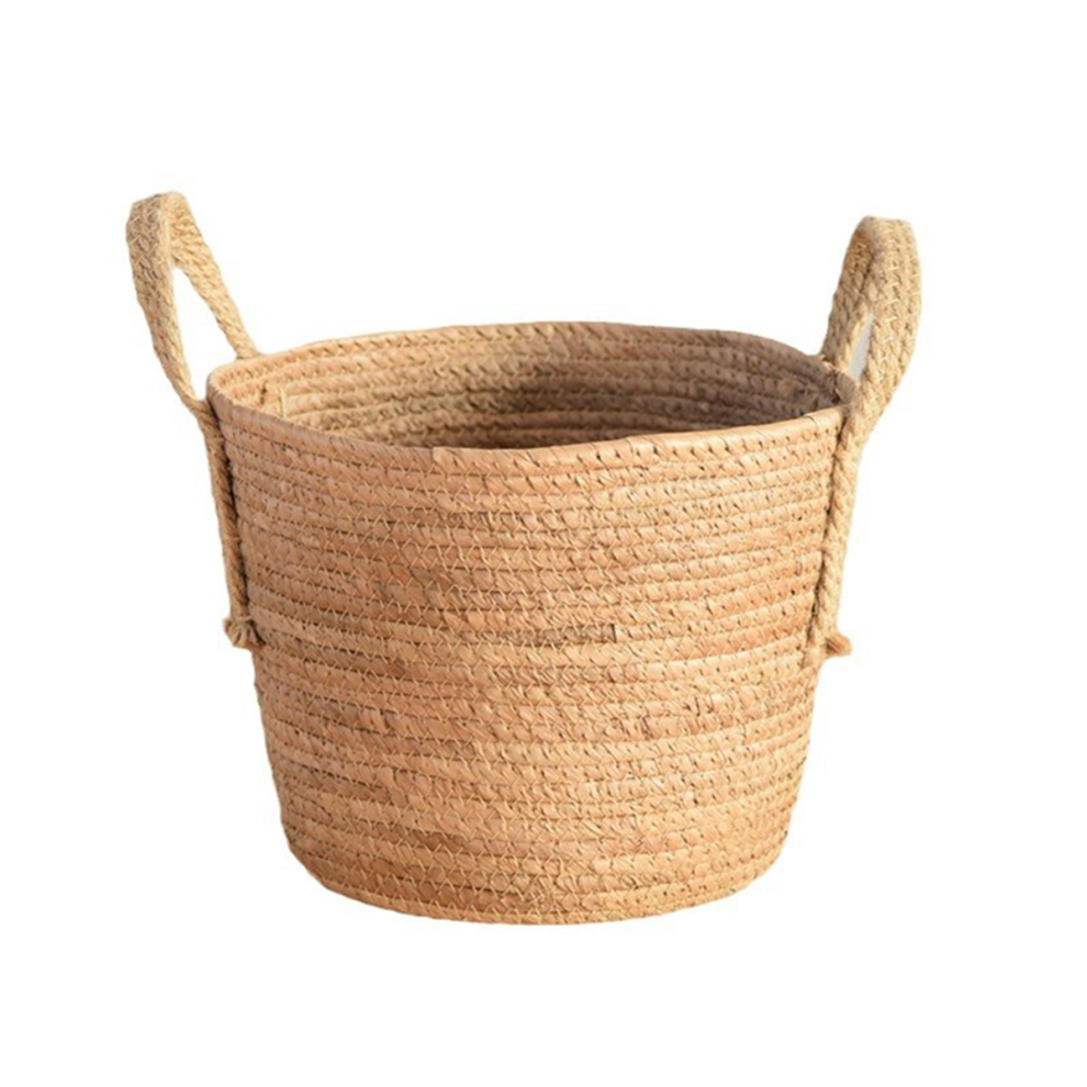 Woven Handheld Flower Baskets Rattan Plant Pots Storage Home Decoration B Exogio
