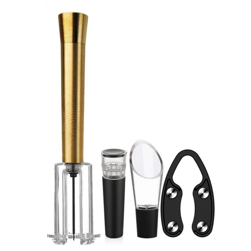 Wine Bottle Opener Set - Air Pump Cork Remover, One-Touch Quick Open, Gift Box