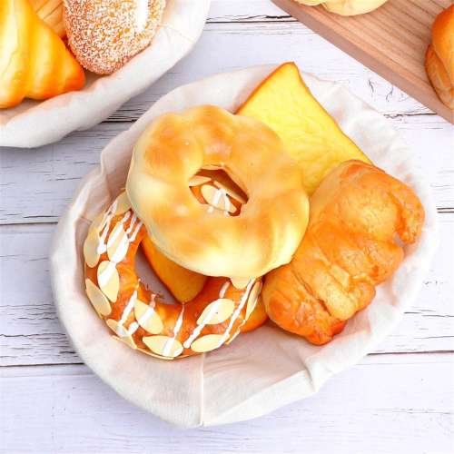 Doublure pour panier à pain, couvercle alimentaire pour 2