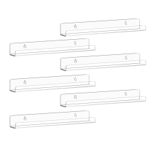Étagère murale pour disques vinyles, présentoir en acrylique transparent de 12 pouces, étagères flottantes pour mur, magazines