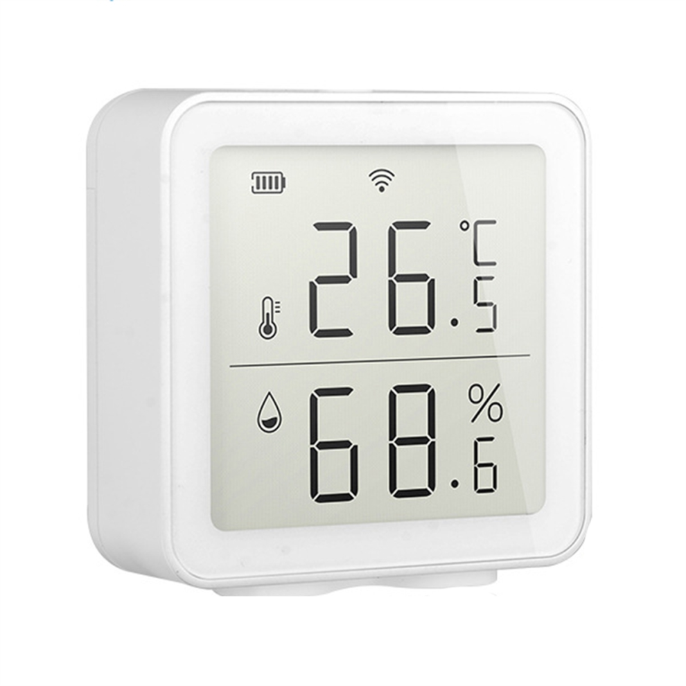 Exogio Temperature & Humidity Sensor Lcd Screen Infrared Sensing Backlight Smart Tuya App Remote Voice