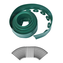 Bordo di contenimento per prato da giardino, striscia di isolamento per paesaggio in plastica dotata di chiodi di fissaggio B