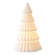Ceramic Christmas Tree with Light, Vintage Porcelain Lighted Decor for Holiday A