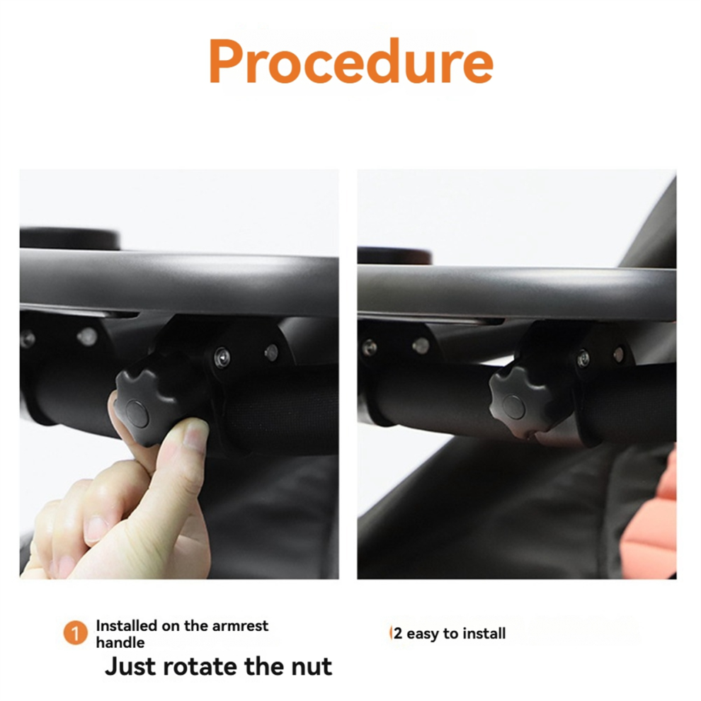 3 In 1 Stroller Cup Holder Antislip Universal Tray Snack Catcher And Drink Accessories Exogio